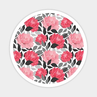 Peony Floral Pattern Magnet